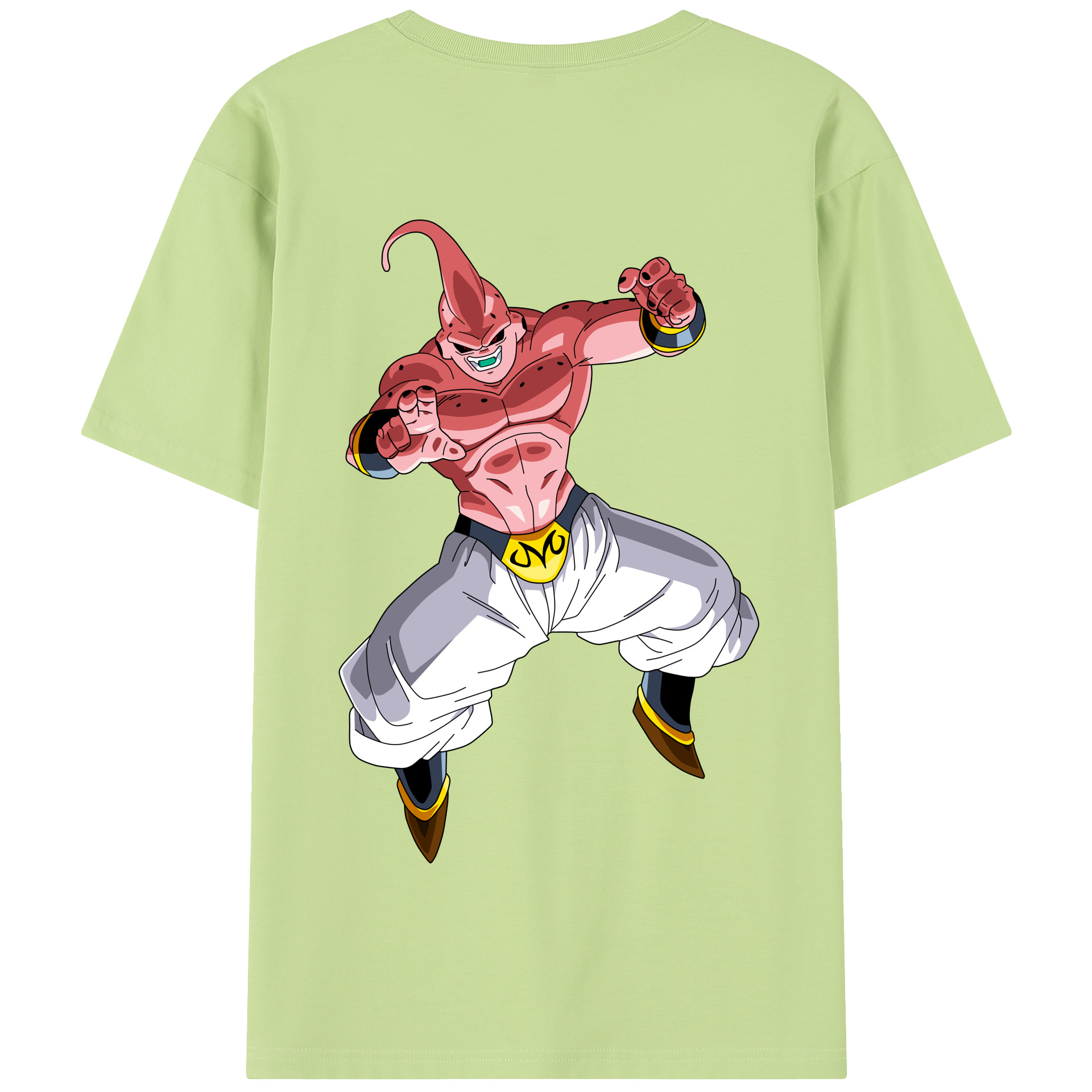 （画像用） ドラゴンボール 魔人ブウ DRAGON BALL Majin Buu 綿100％半袖Tシャツ（背面プリント）